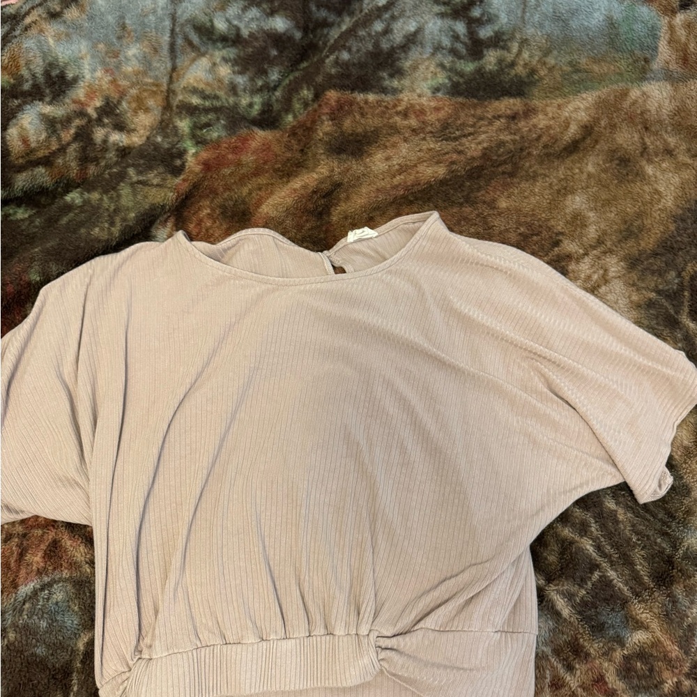 Elegant Beige Women's Top
